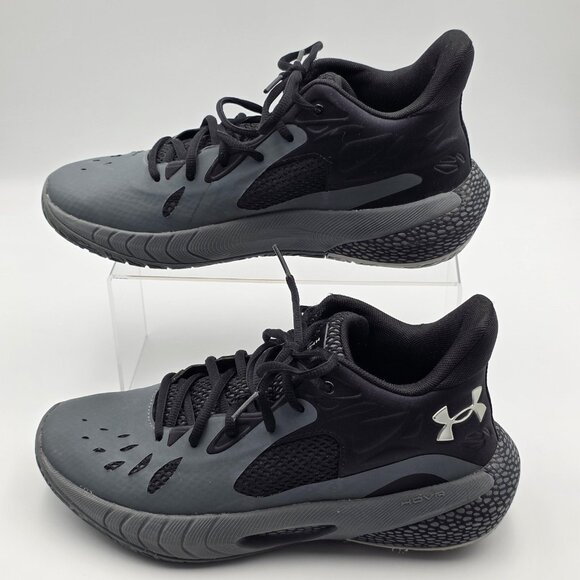 Under Armour HOVR Havoc Shoes Mens Size 7.5 Gray Athletic Basketball 3023088-101